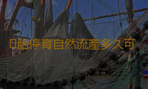 ​胎停育自然流產多久可以生孩子